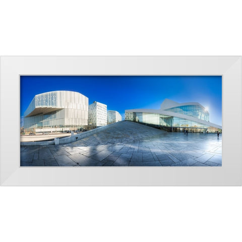 Cultural Zone White Modern Wood Framed Art Print by Pastor Benjumeda, Eugenio