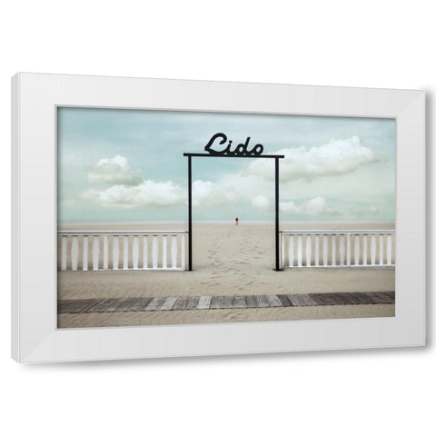 Lido White Modern Wood Framed Art Print by Claes, Gilbert