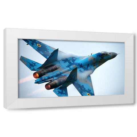 Afterburner White Modern Wood Framed Art Print by Wrobel, Piotr
