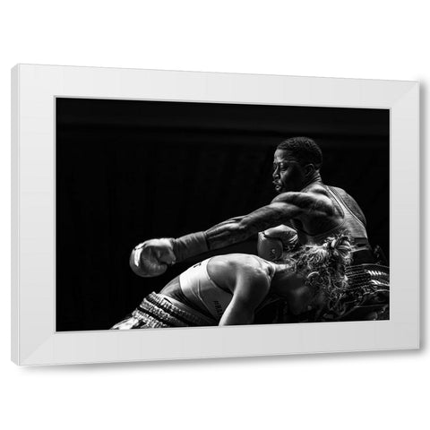 Attack A Avoid White Modern Wood Framed Art Print by Fu, Molly