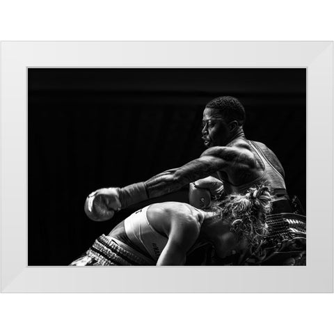 Attack A Avoid White Modern Wood Framed Art Print by Fu, Molly