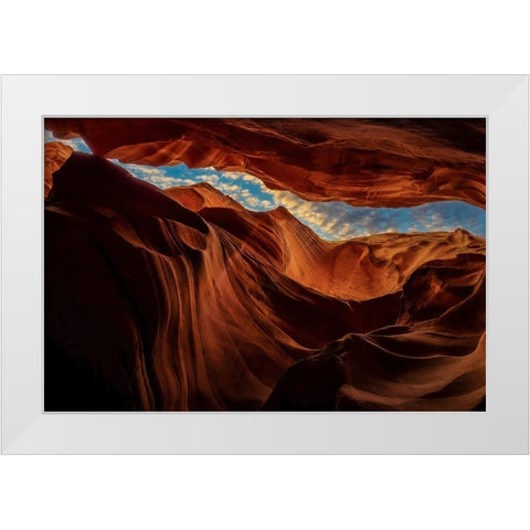 Arizona Sky White Modern Wood Framed Art Print by Steverson, Michael