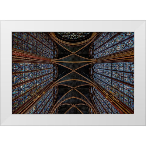 Chapel White Modern Wood Framed Art Print by Marin, Rodrigo