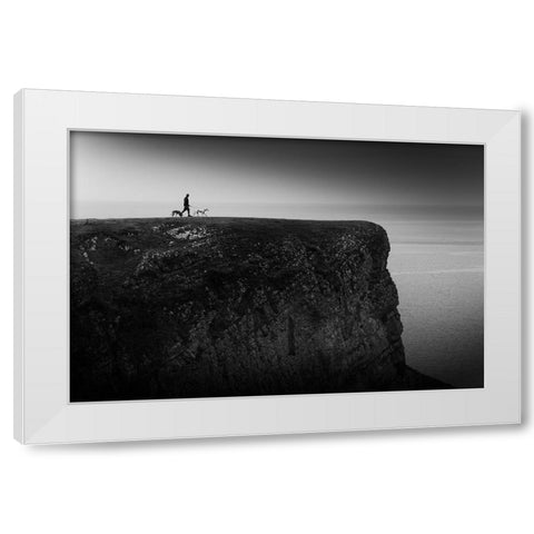 Over The Moor .. White Modern Wood Framed Art Print by Vanzan, Erminio