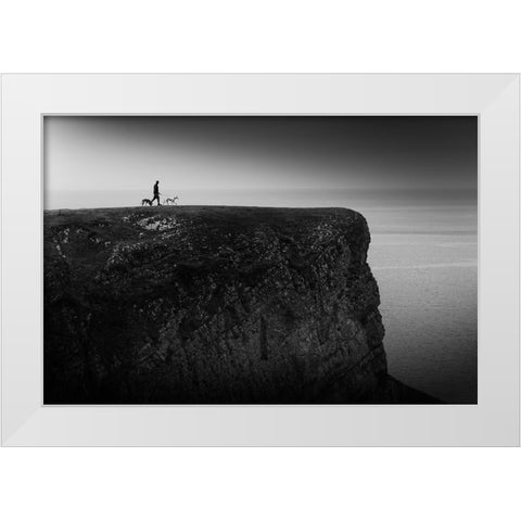 Over The Moor .. White Modern Wood Framed Art Print by Vanzan, Erminio