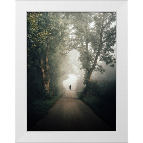 autumn White Modern Wood Framed Art Print by Wasinger, Renate