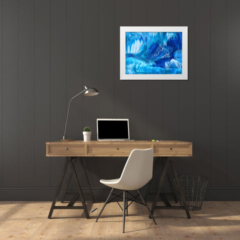 Ice age White Modern Wood Framed Art Print by Westum, Heidi
