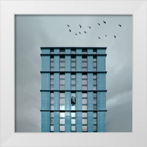 Urban creative White Modern Wood Framed Art Print by Schuster, Inge