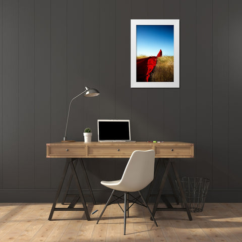 Always going and never staying White Modern Wood Framed Art Print by Sedaghi, Hooman