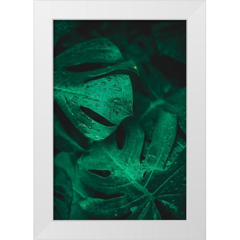 Green like life White Modern Wood Framed Art Print by Hamedani, Ardalan