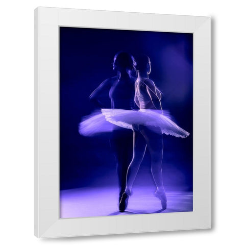Eva White Modern Wood Framed Art Print by Ursula Reinke,