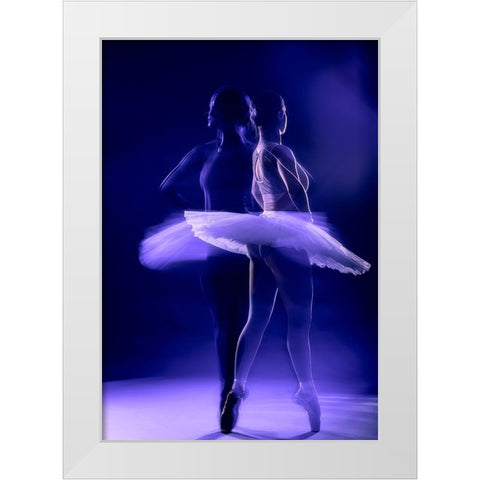 Eva White Modern Wood Framed Art Print by Ursula Reinke,