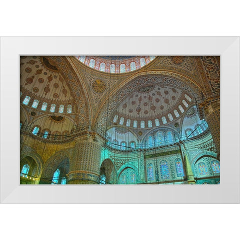 inside the mosque White Modern Wood Framed Art Print by Taneda, Toshio