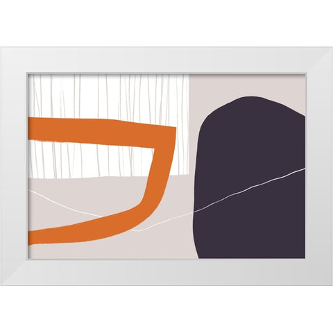 All I wanna do White Modern Wood Framed Art Print by uplusmestudio