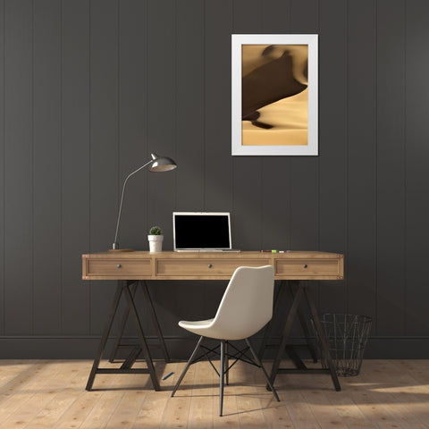 Desert White Modern Wood Framed Art Print by Karimi, Arash