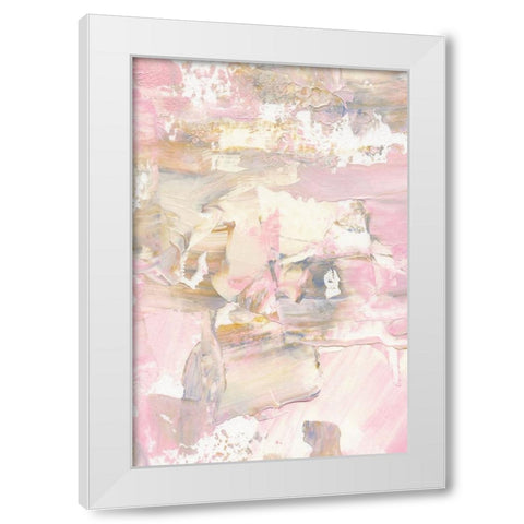 Distorted Spring White Modern Wood Framed Art Print by uplusmestudio