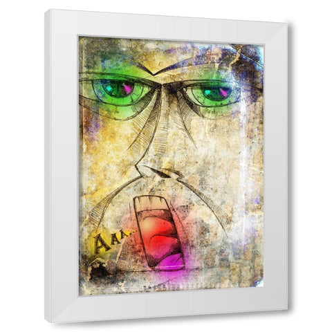 The scream art White Modern Wood Framed Art Print by Kulik, Rafal