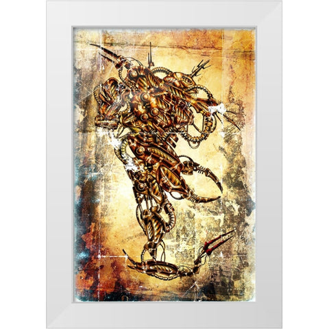 Tekton 28 cyborg White Modern Wood Framed Art Print by Kulik, Rafal