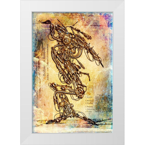 Tekton 8 White Modern Wood Framed Art Print by Kulik, Rafal