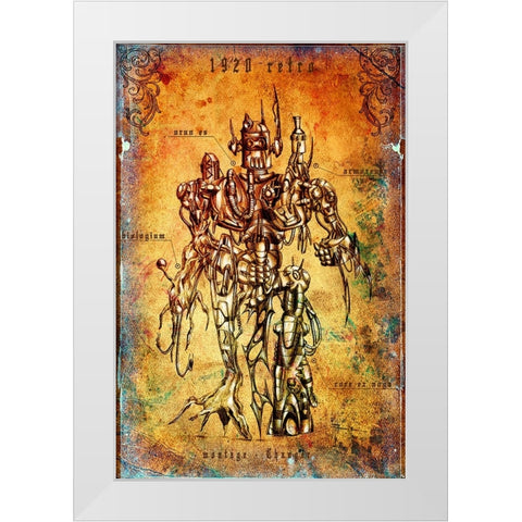 Soldier A.D. 1920 White Modern Wood Framed Art Print by Kulik, Rafal