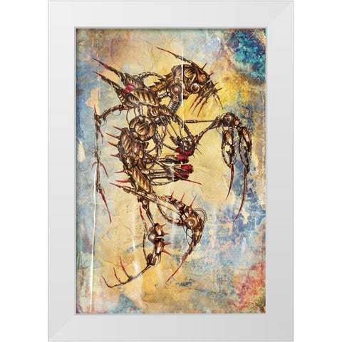 Krytion 11 White Modern Wood Framed Art Print by Kulik, Rafal