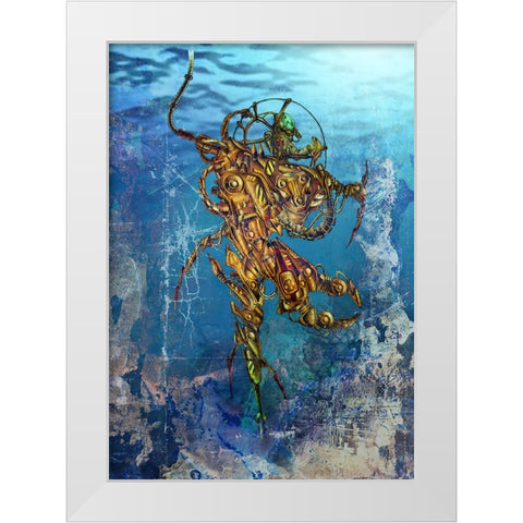 Deep 2 White Modern Wood Framed Art Print by Kulik, Rafal