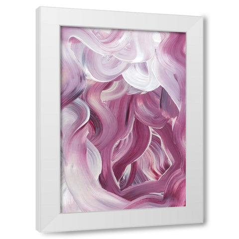 Abstract Confusion White Modern Wood Framed Art Print by uplusmestudio
