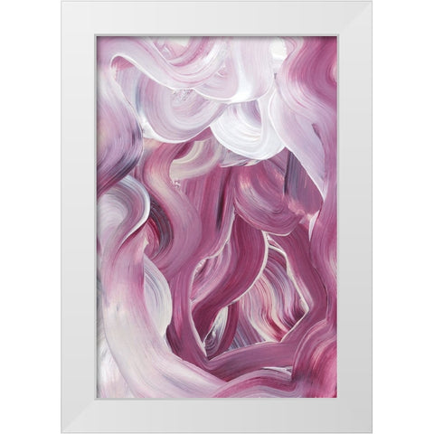 Abstract Confusion White Modern Wood Framed Art Print by uplusmestudio