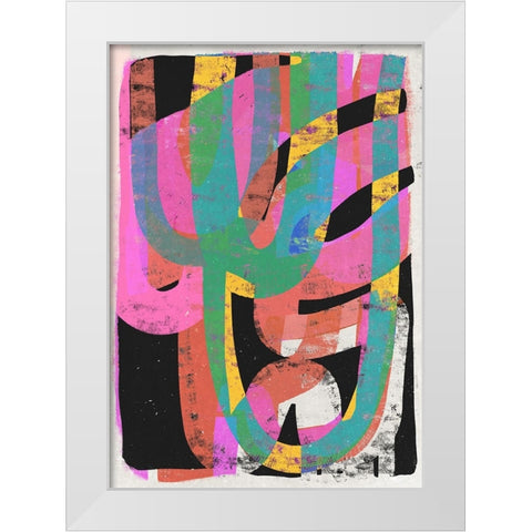 Junge (Party) White Modern Wood Framed Art Print by Treechild