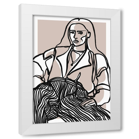 Do You Remember White Modern Wood Framed Art Print by Treechild