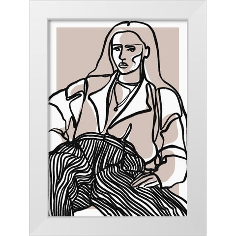 Do You Remember White Modern Wood Framed Art Print by Treechild
