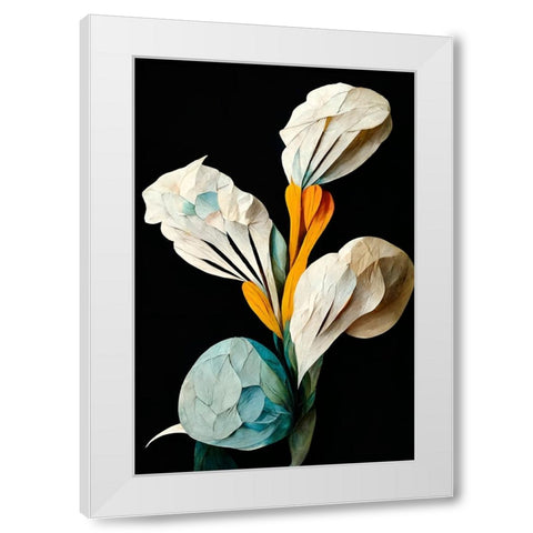 Galodia White Modern Wood Framed Art Print by Treechild