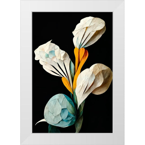 Galodia White Modern Wood Framed Art Print by Treechild