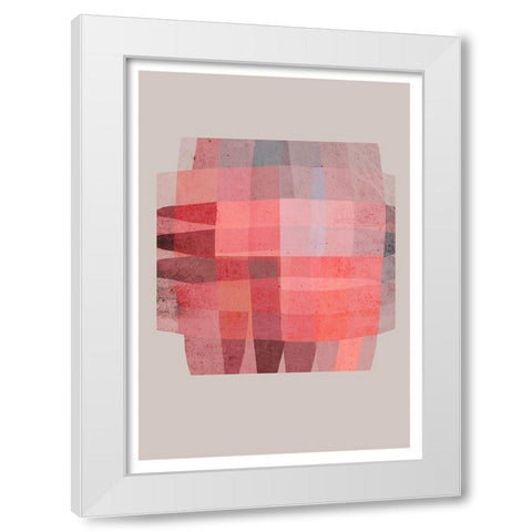 Knotted White Modern Wood Framed Art Print by Treechild