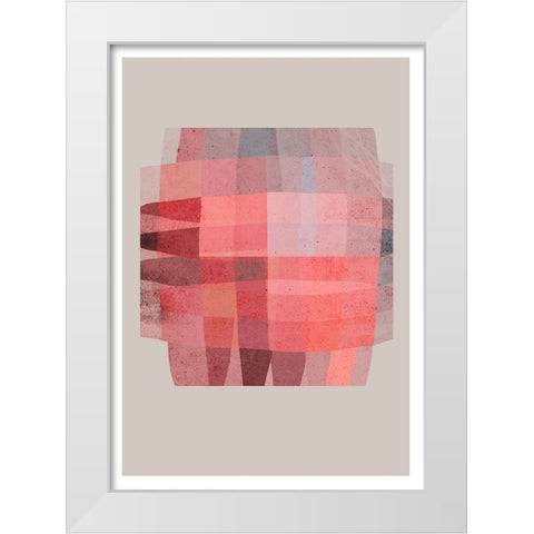 Knotted White Modern Wood Framed Art Print by Treechild