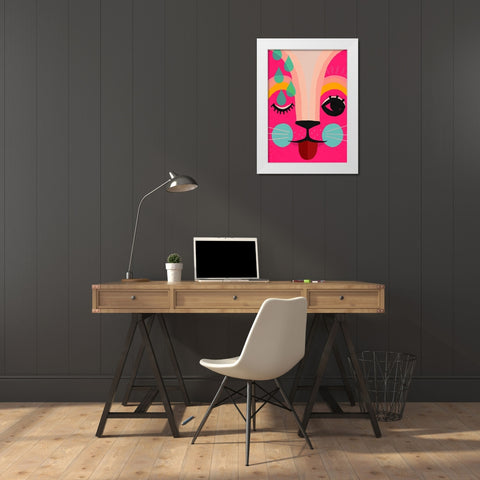 Neon! White Modern Wood Framed Art Print by Treechild