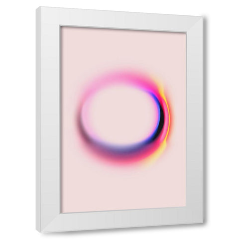 Space No 2 White Modern Wood Framed Art Print by Treechild