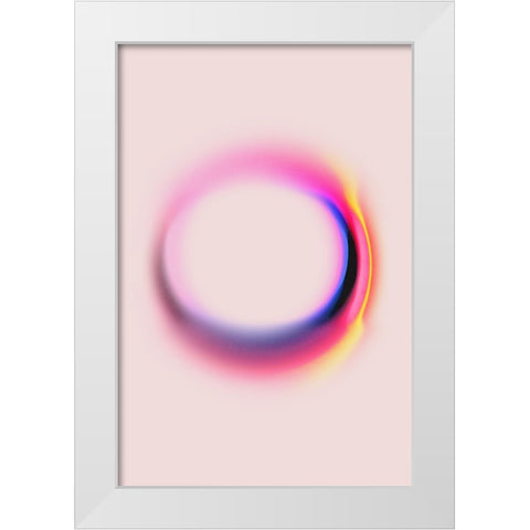 Space No 2 White Modern Wood Framed Art Print by Treechild