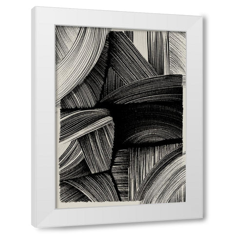 Straw No 1 White Modern Wood Framed Art Print by Treechild