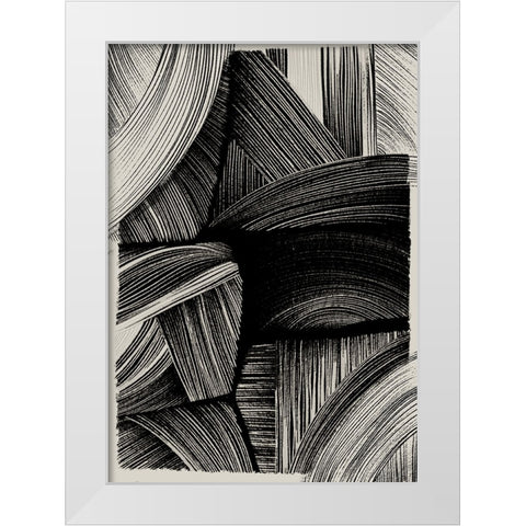 Straw No 1 White Modern Wood Framed Art Print by Treechild