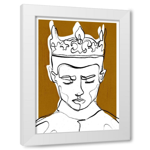 The Decision White Modern Wood Framed Art Print by Treechild