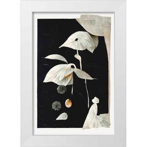 The Seed White Modern Wood Framed Art Print by Treechild