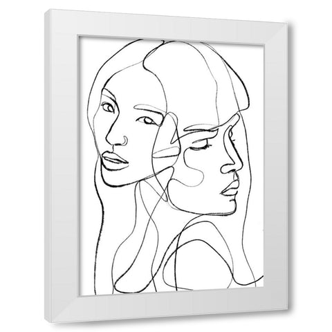 The Truth White Modern Wood Framed Art Print by Treechild