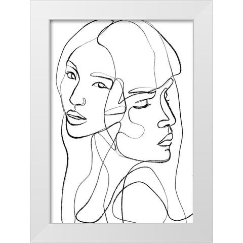 The Truth White Modern Wood Framed Art Print by Treechild