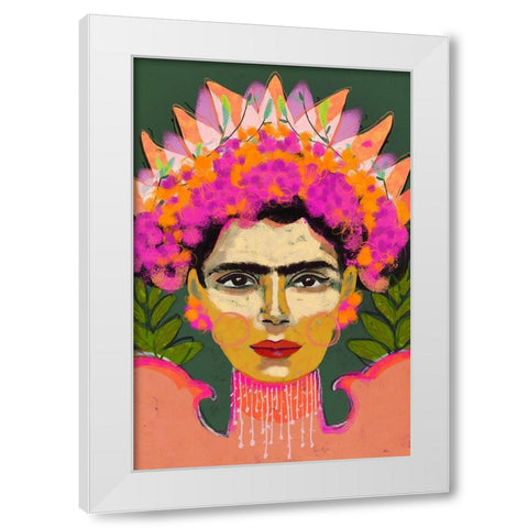 The Sense Of Colors White Modern Wood Framed Art Print by Treechild