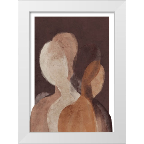 The Unknown White Modern Wood Framed Art Print by Treechild