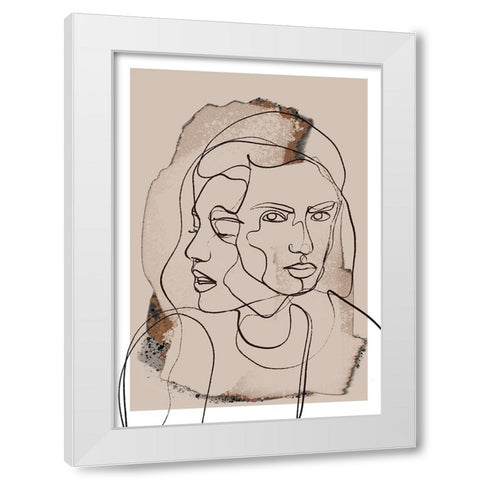 Time Whispers White Modern Wood Framed Art Print by Treechild