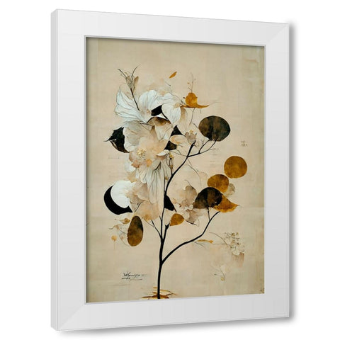 Tree Of Luck White Modern Wood Framed Art Print by Treechild