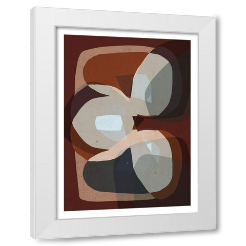 Trio White Modern Wood Framed Art Print by Treechild