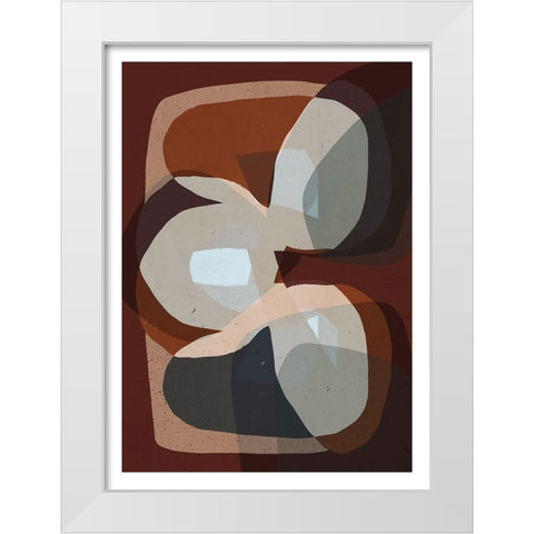 Trio White Modern Wood Framed Art Print by Treechild